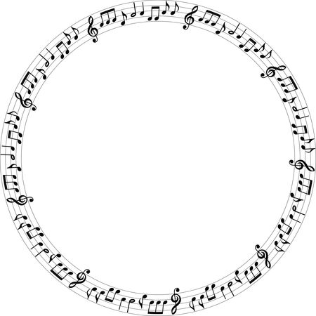 Free Clipart Of A music note frame