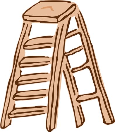 Free Clipart Of A step ladder