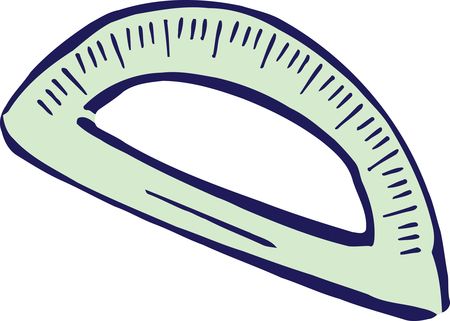 Free Clipart Of A protractor