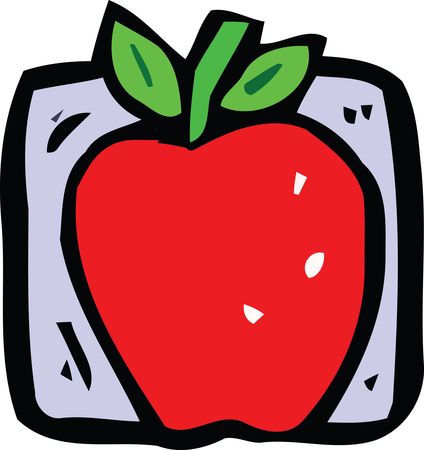 Free Clipart Of A red apple