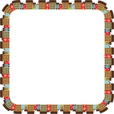 Free Clipart Of A town frame