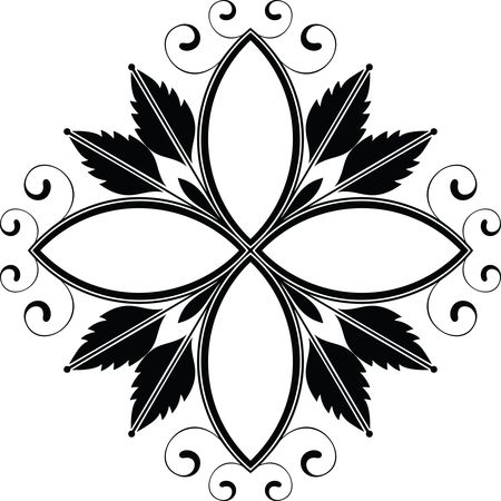 Free Clipart Of A Floral Design Element