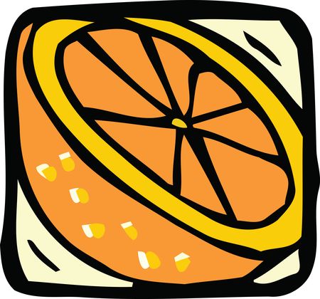Free Clipart Of A navel orange