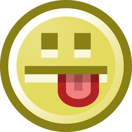 Free Smiley Face Sticking Tongue Out Clip Art Illustration