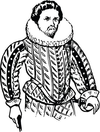 Free Clipart Of a man wearing a doublet