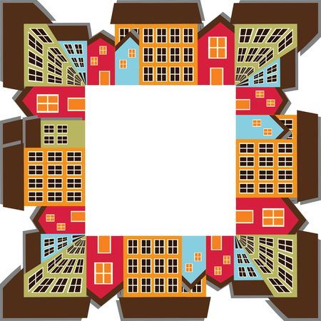 Free Clipart Of A town frame