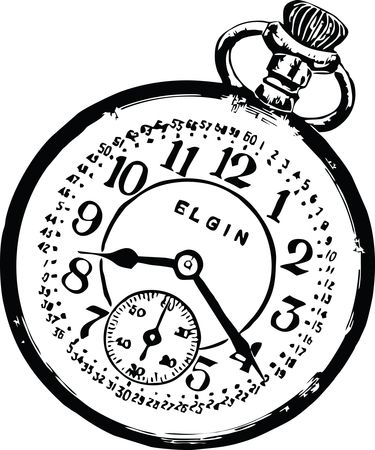 Free Clipart of a pocketwatch