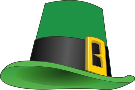 Free Clipart Of A St Patricks Day Leprechaun Hat