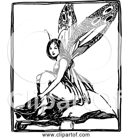 Free Clipart of Fairy in a Box