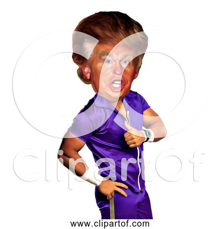 Free Clipart of Funny Donald Trump Caricature
