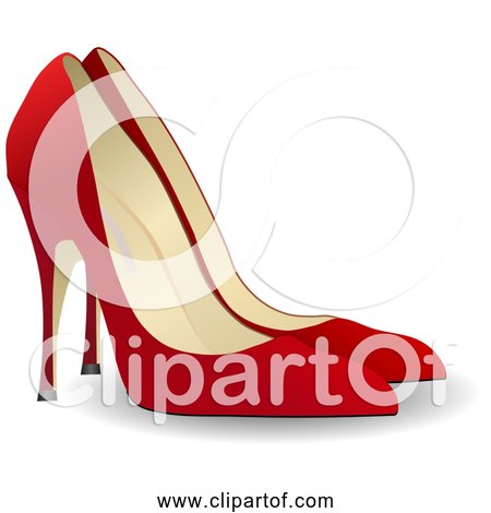 Free Clipart of Red High Heels