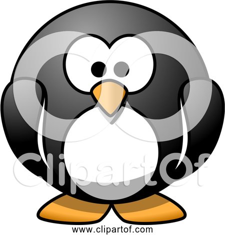 Free Clipart of a Cartoon Penguin