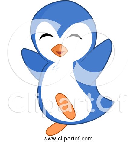 Free Clipart of Cartoon Penguin Dancing