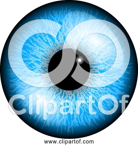 Free Clipart of a Blue Eye