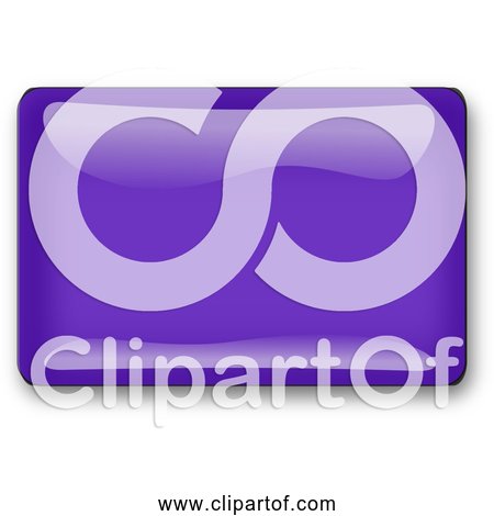 Free Clipart of Violet Rectangle Button