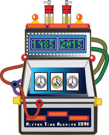 Free Clipart Of A time travel machine