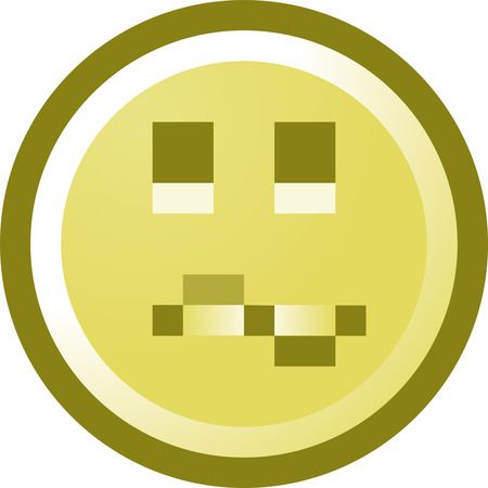 Free Confused Smiley Face Clip Art Illustration