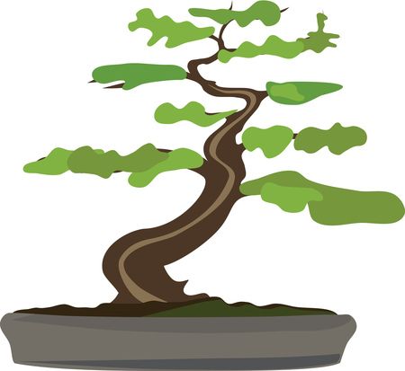 Free Clipart of a Bonsai Tree
