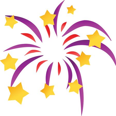 Free Clipart Of A Starry Firework