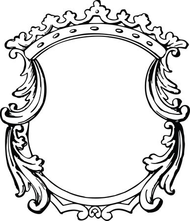 Free Clipart Of A Fancy Floral Frame
