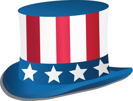 Free Clipart Of A Fourth of July Top Hat