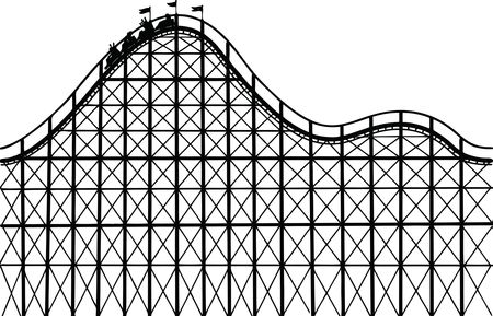 Free Clipart Of A roller coaster