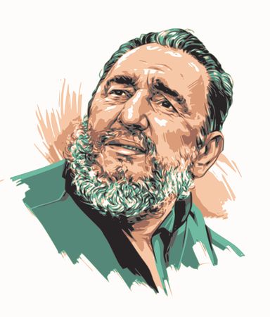 Free Clipart Of Fidel Castro