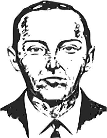 Free Clipart Of A Portrait of DB Cooper