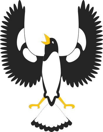 Free Clipart Of A piping shrike