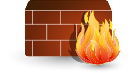 Free Clipart Illustration Of A Computer Firewall