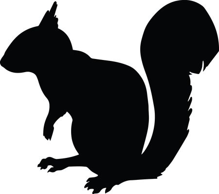 Free Clipart Of A Squirrel Silhouette