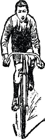 Free Clipart Of A Man Cycling