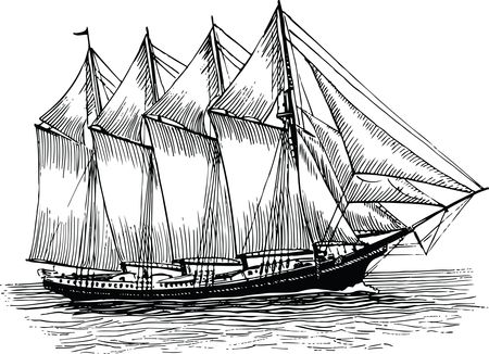 Free Clipart Of A schooner