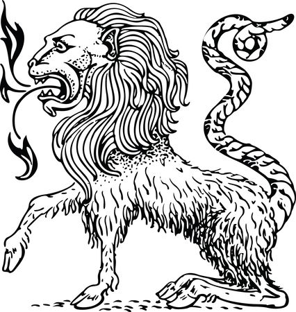 Free Clipart Of A Chimera Lion