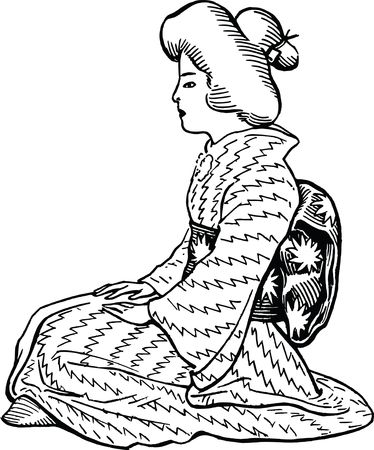 Free Clipart Of A japanese woman