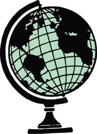 Free Clipart Of A desk globe