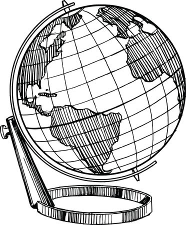 Free Clipart Of A Desk Globe
