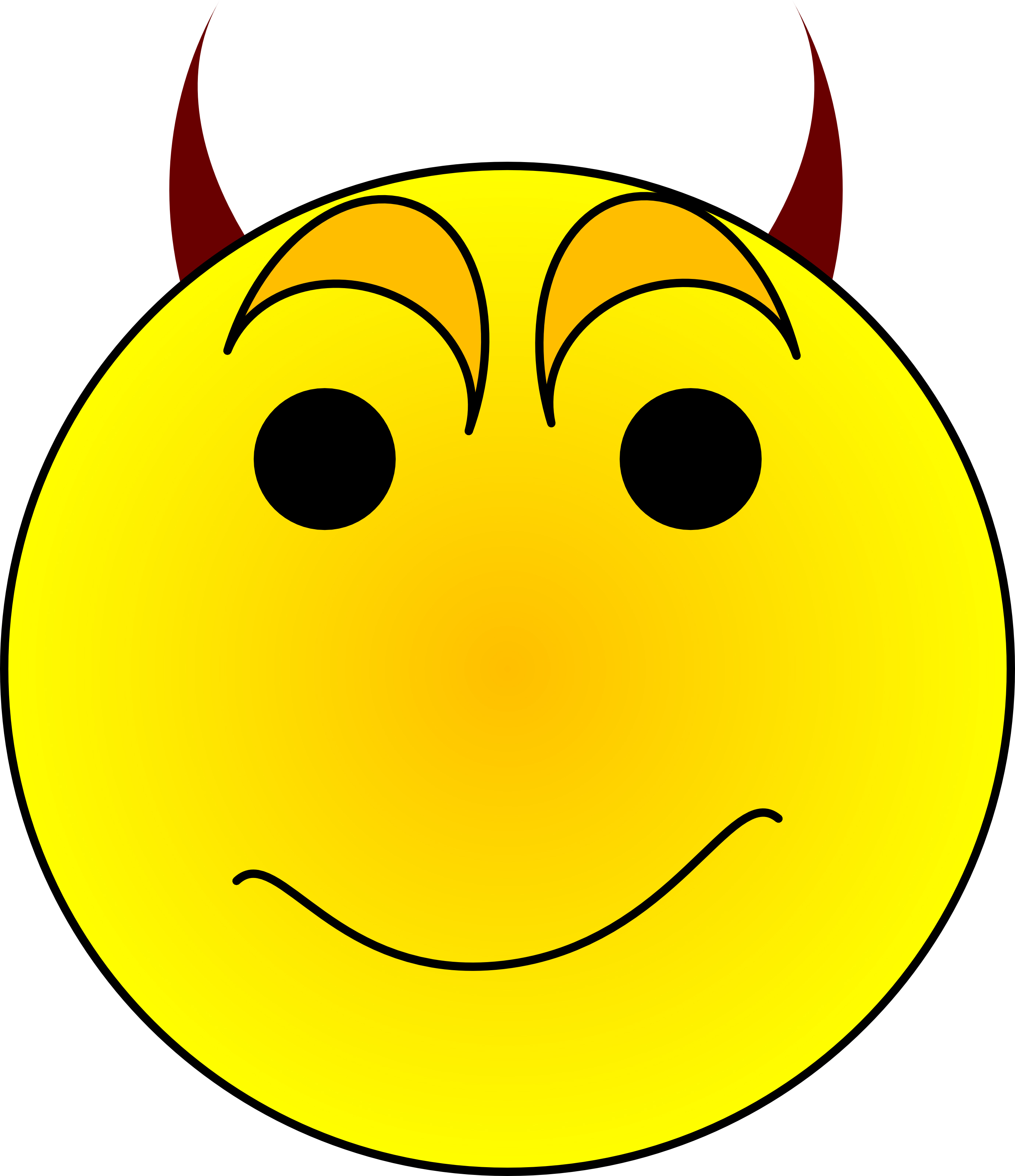 devil smiley face emoticon