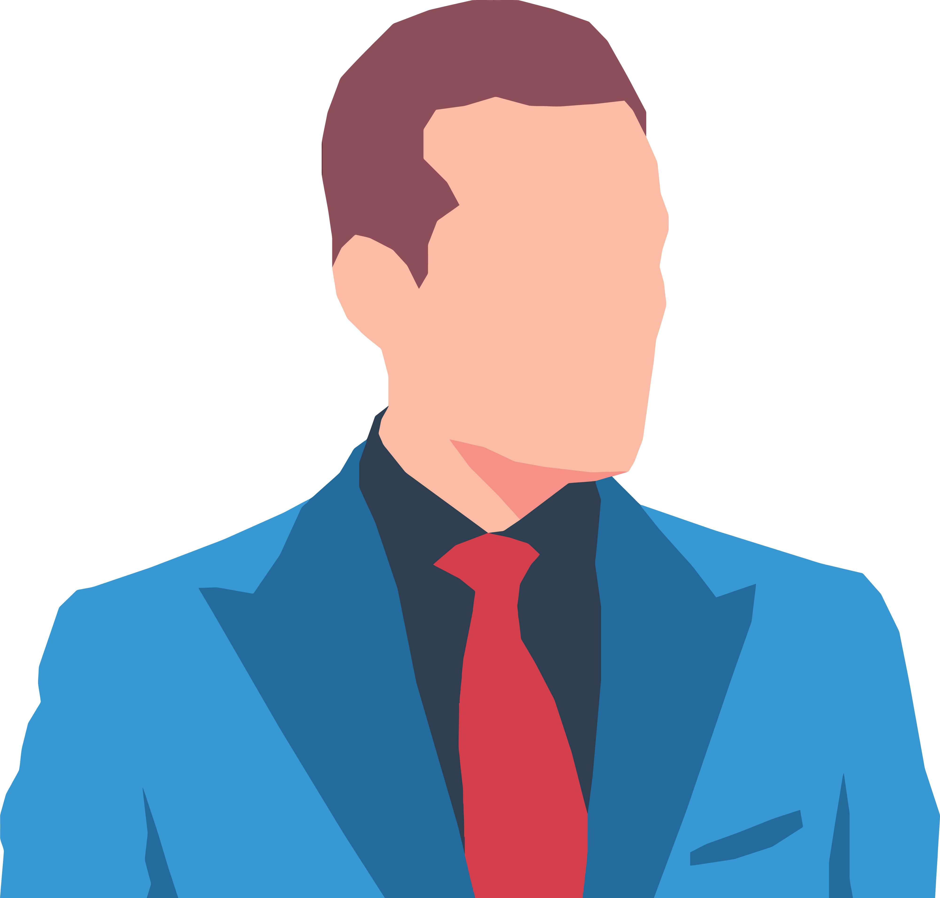 Free Clipart Of A Faceless Business Man Avatar