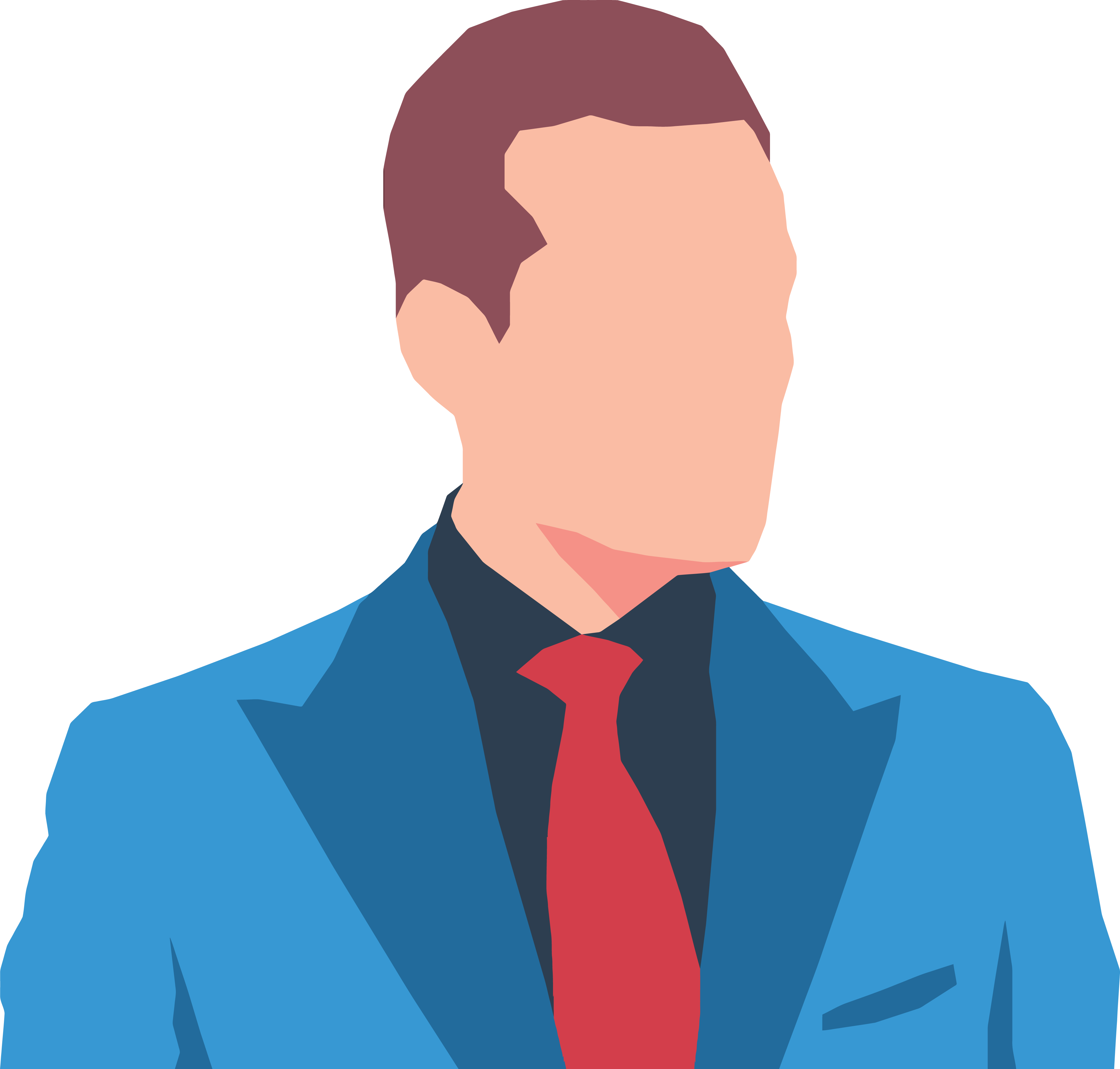 Free Clipart Of A Faceless Business Man Avatar