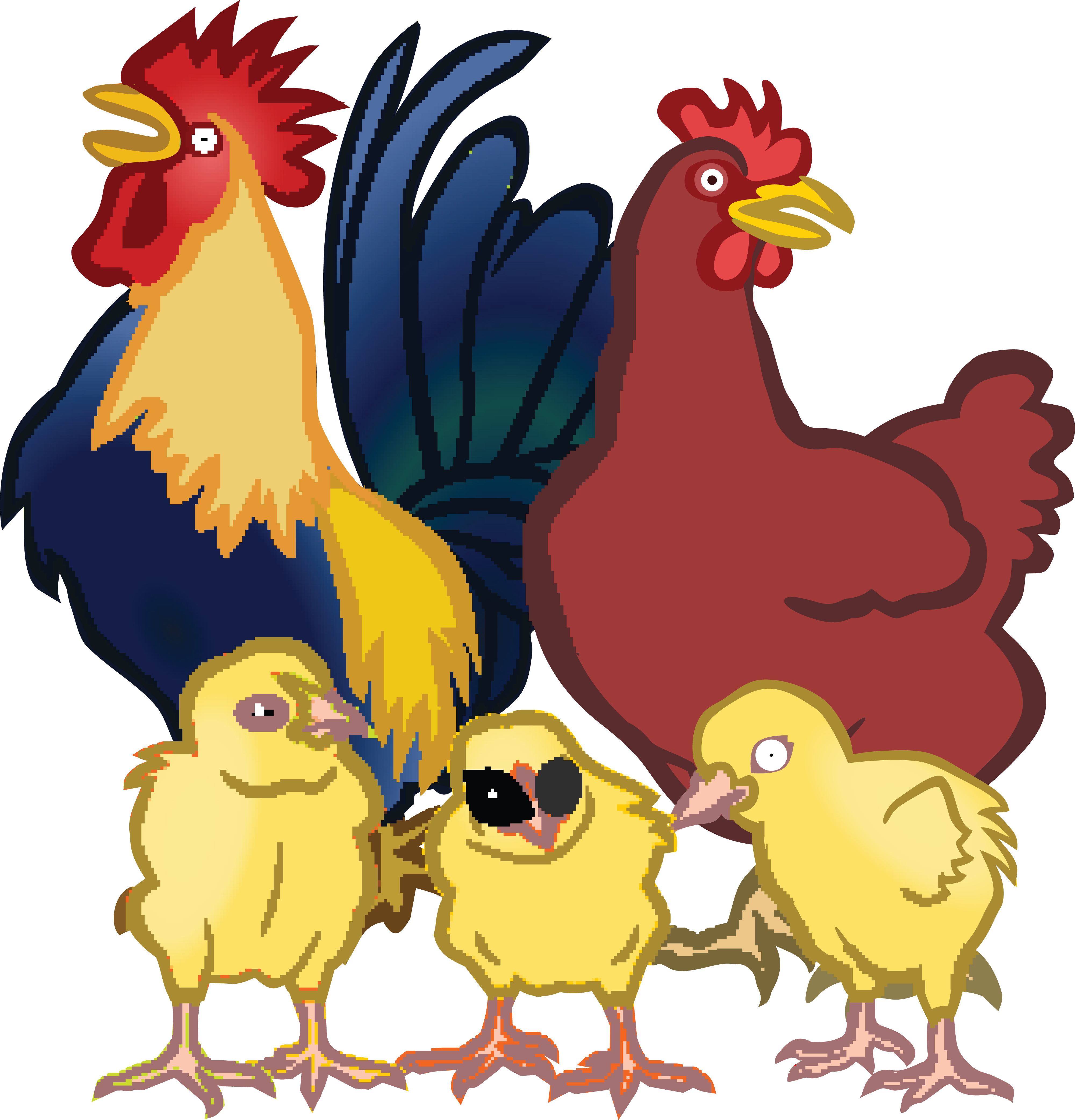 Chicken And Chick Clipart