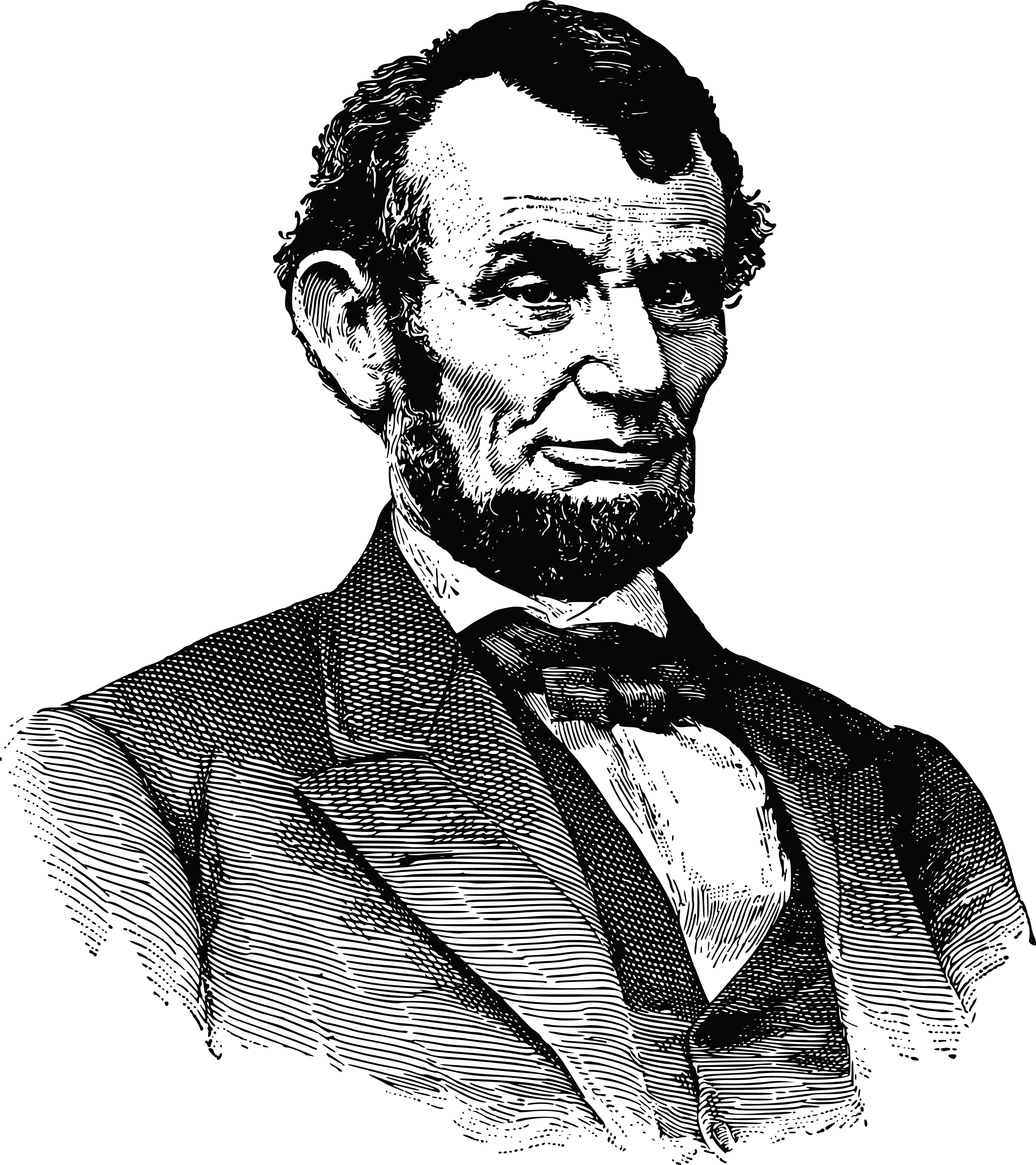 Abraham Lincoln Clip Art Black And White