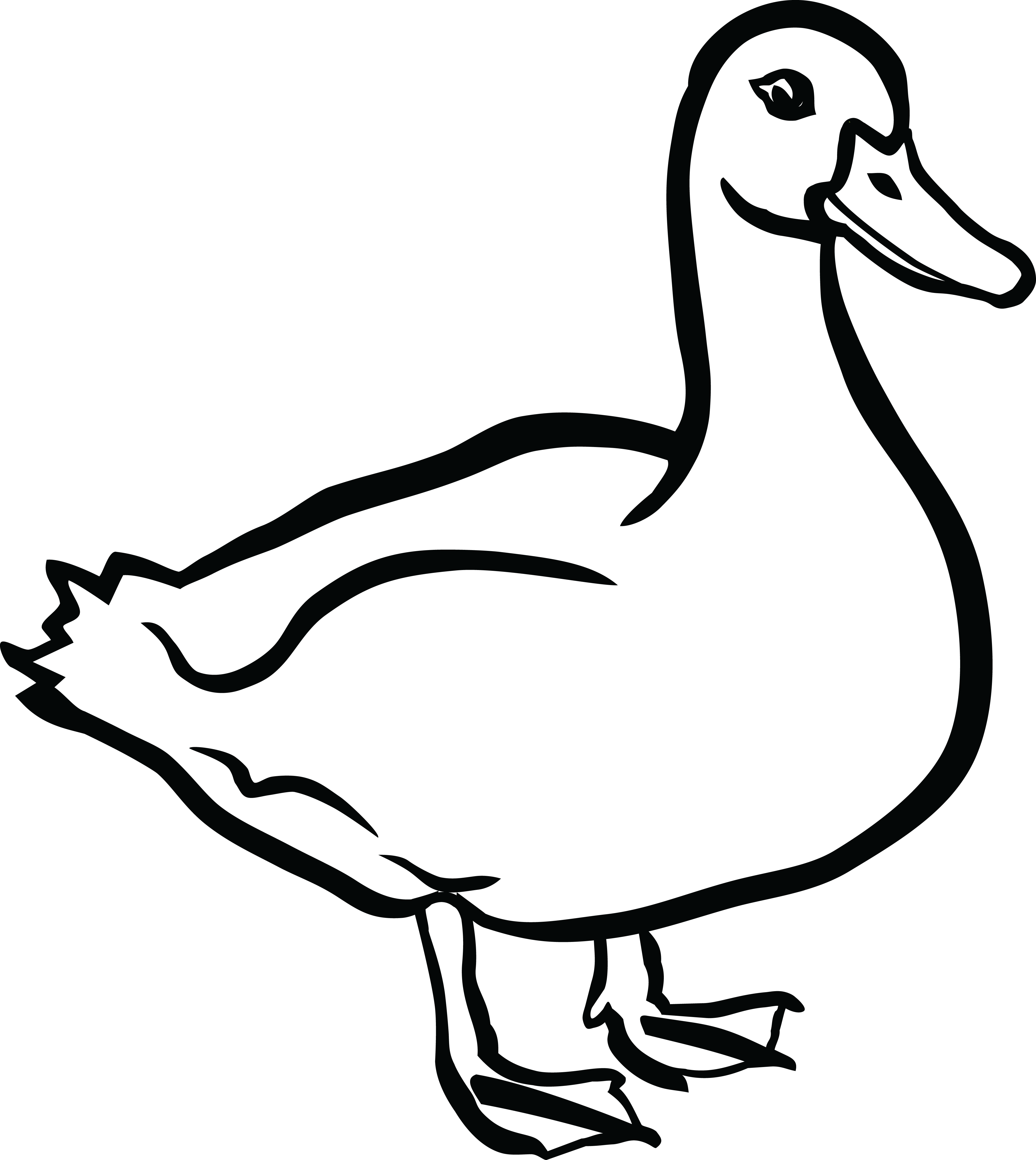 745 Free Clipart Of A Duck
