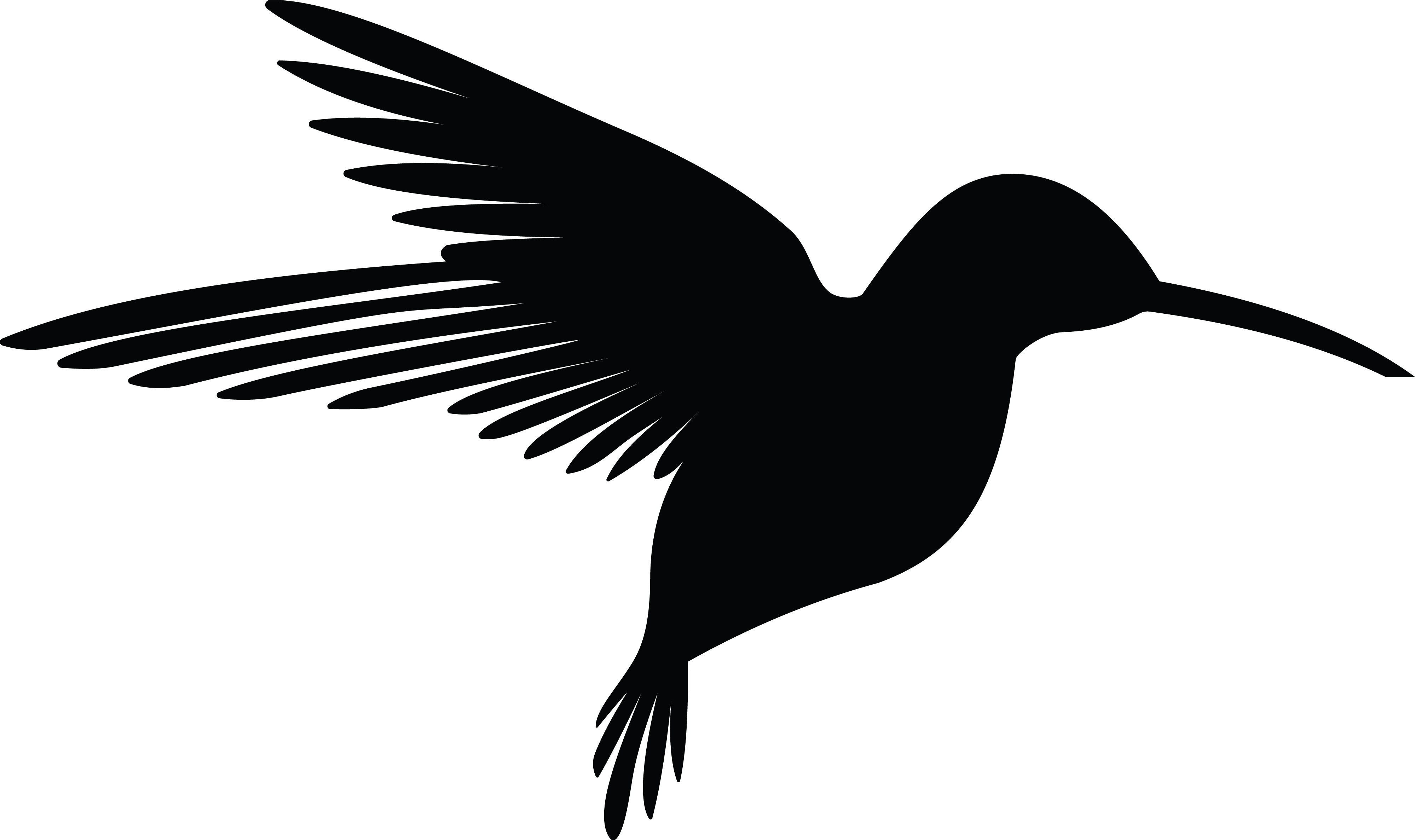 Download Free Clipart Of A Silhouetted Flying Hummingbird
