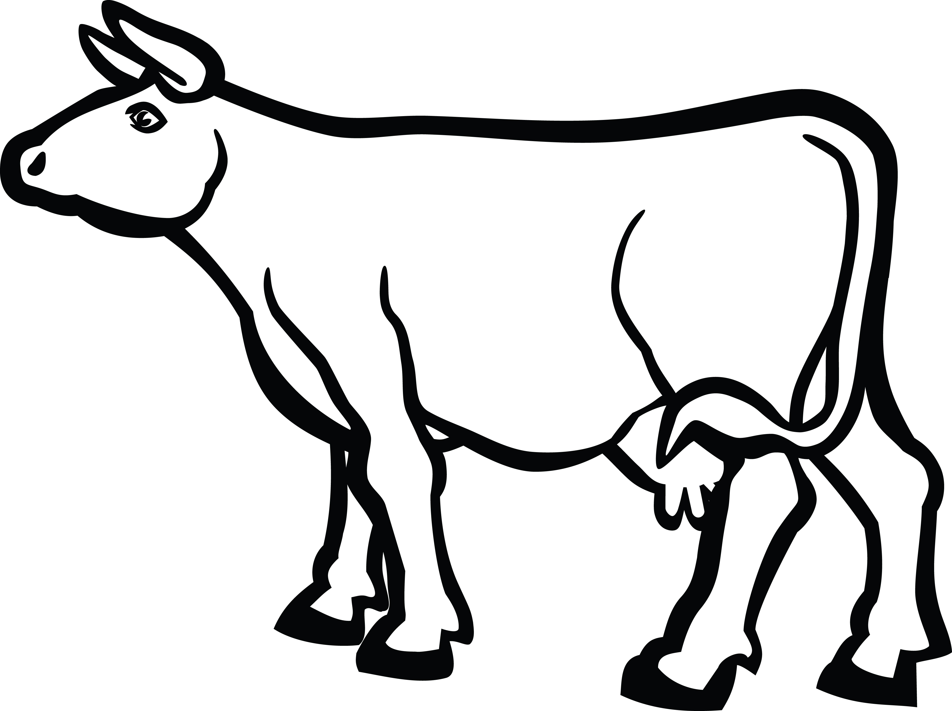 Free Clipart Of A Cow
