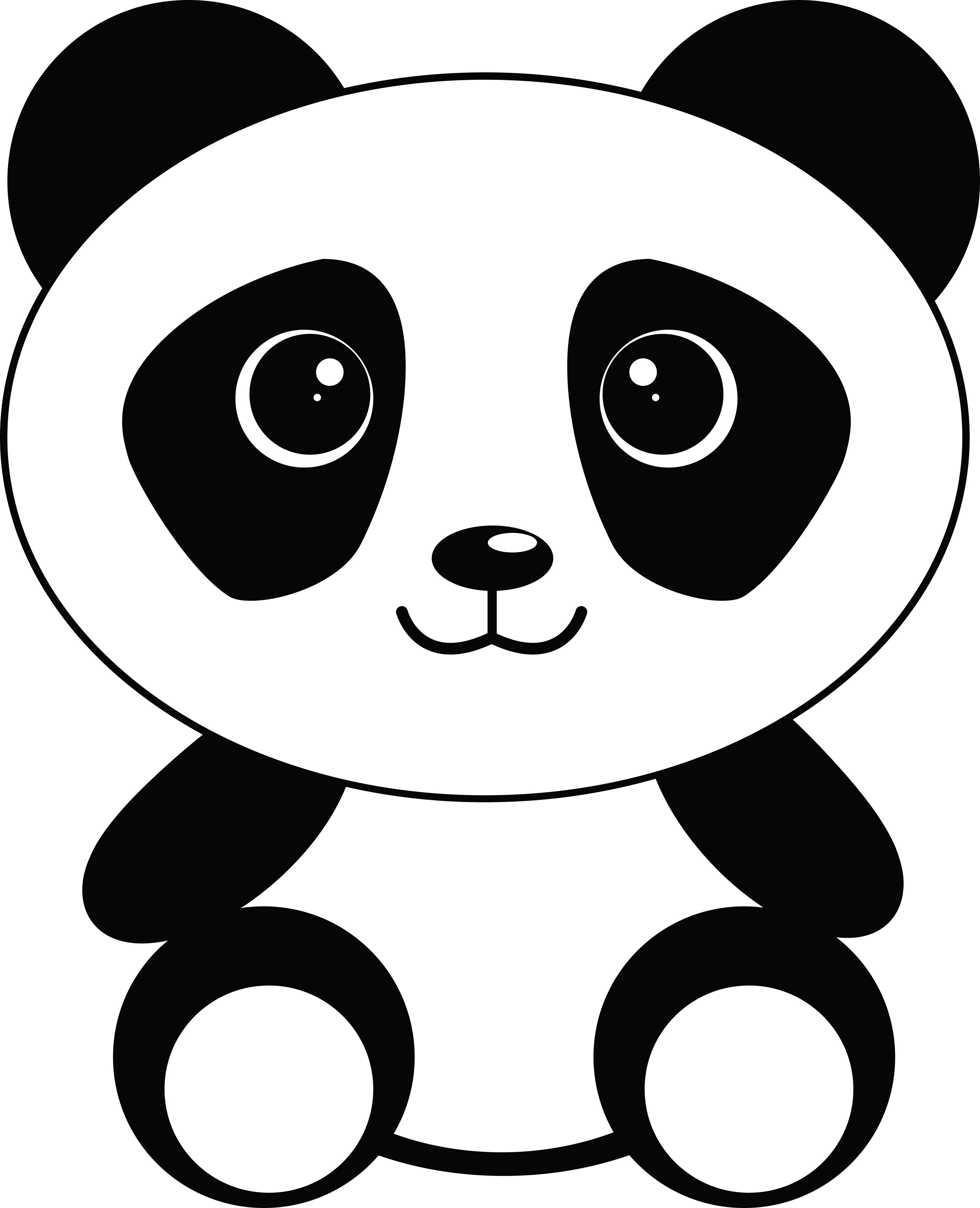 clipart panda arrow - photo #33