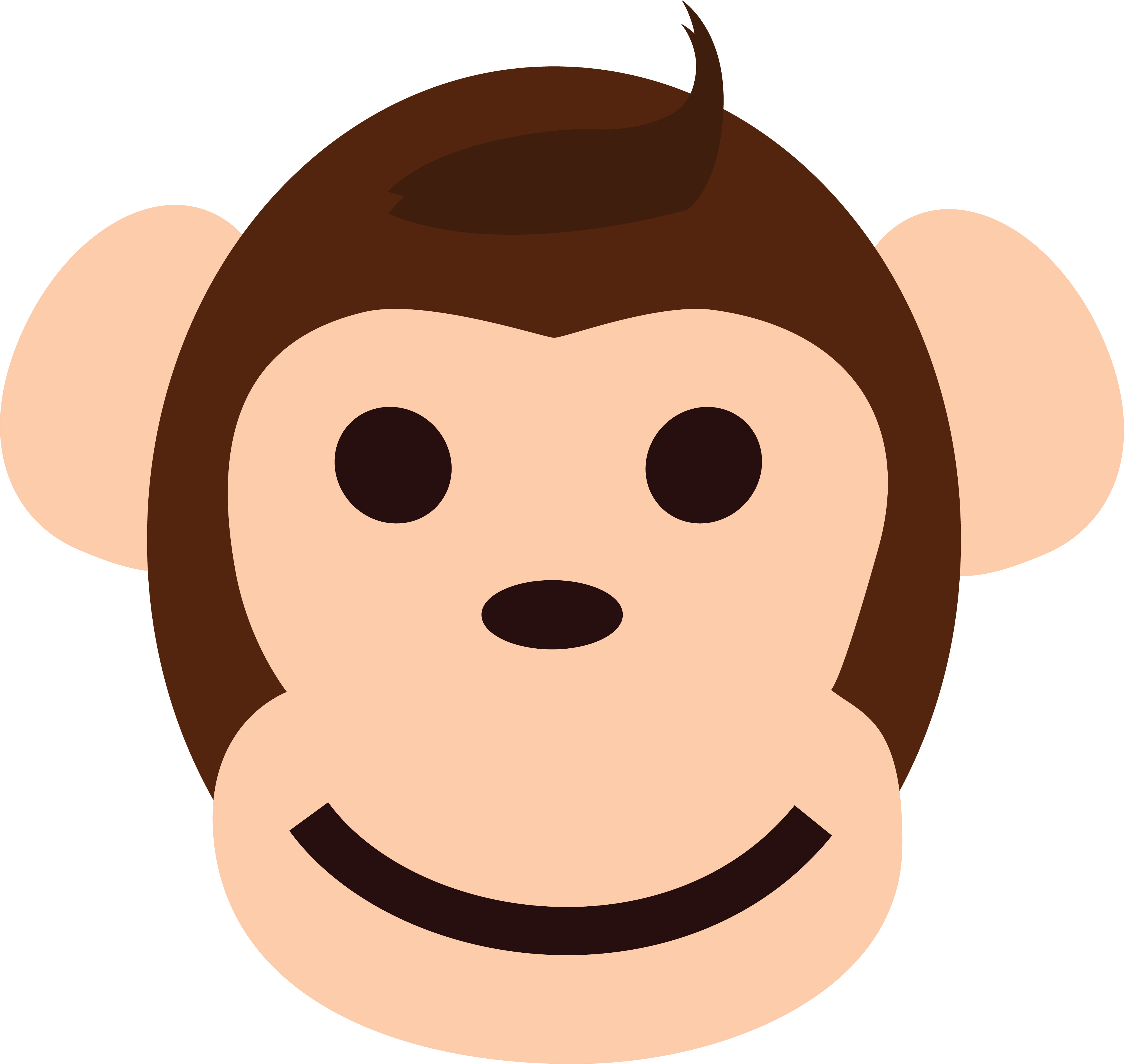 clipart of monkey face - photo #18